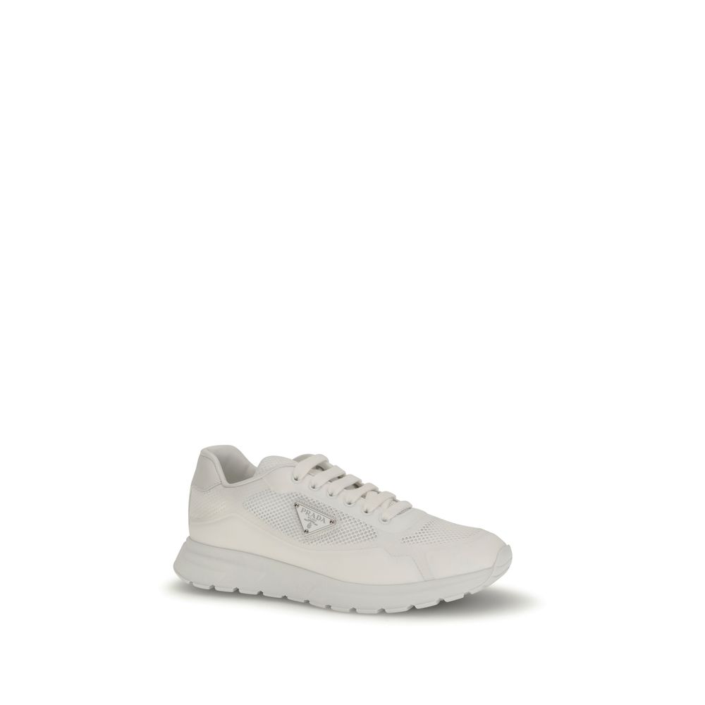 White Rubber Athletic Sneakers