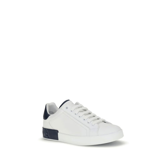 White Calf Leather Bos Taurus Low Top Sneakers