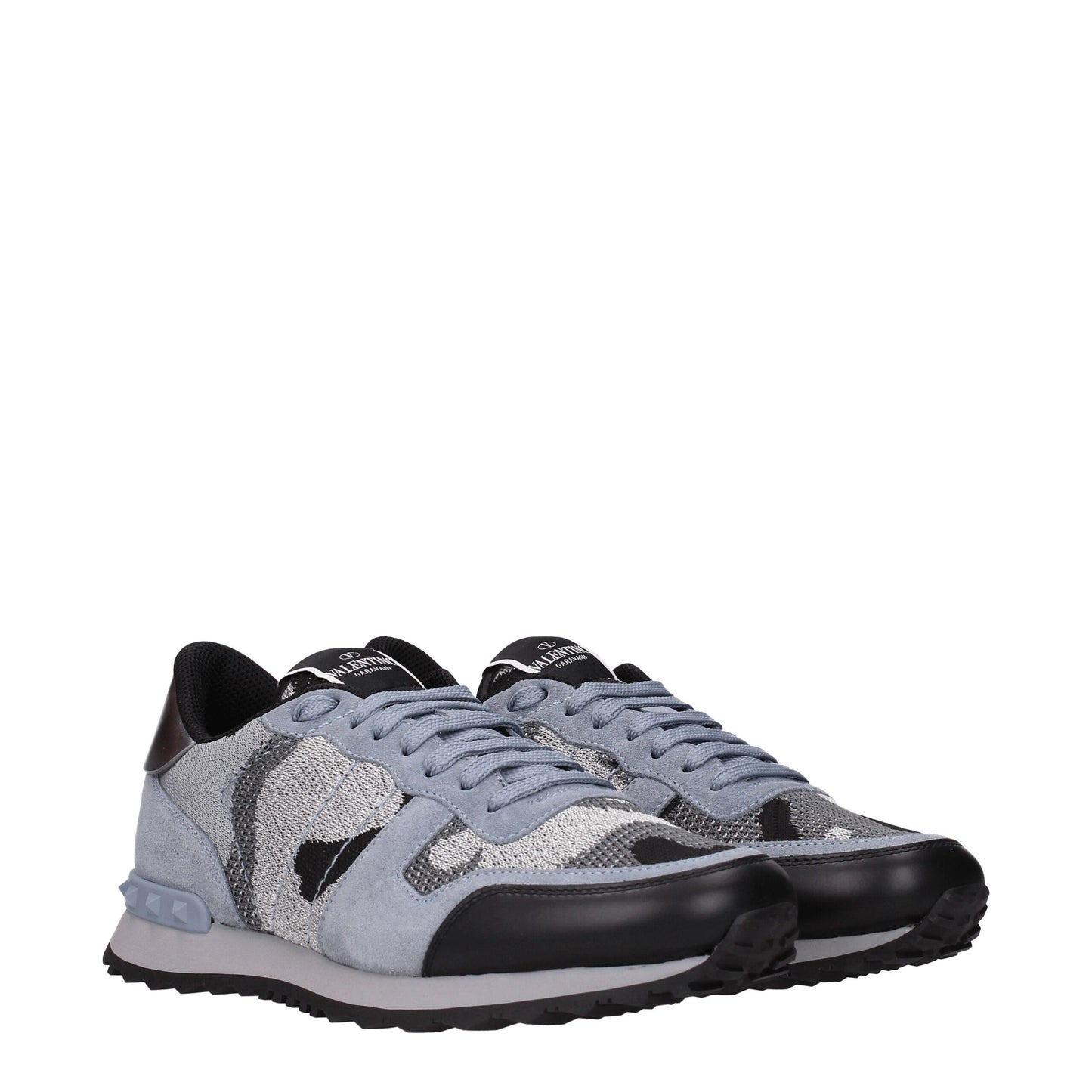 Gray Fabric Athletic Sneakers
