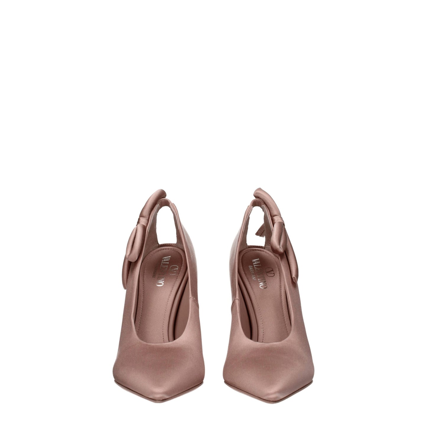 Pink Satin Pumps