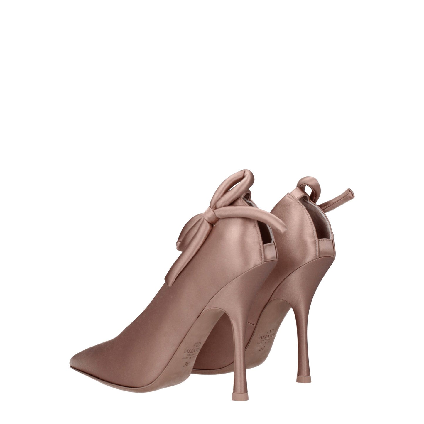 Pink Satin Pumps