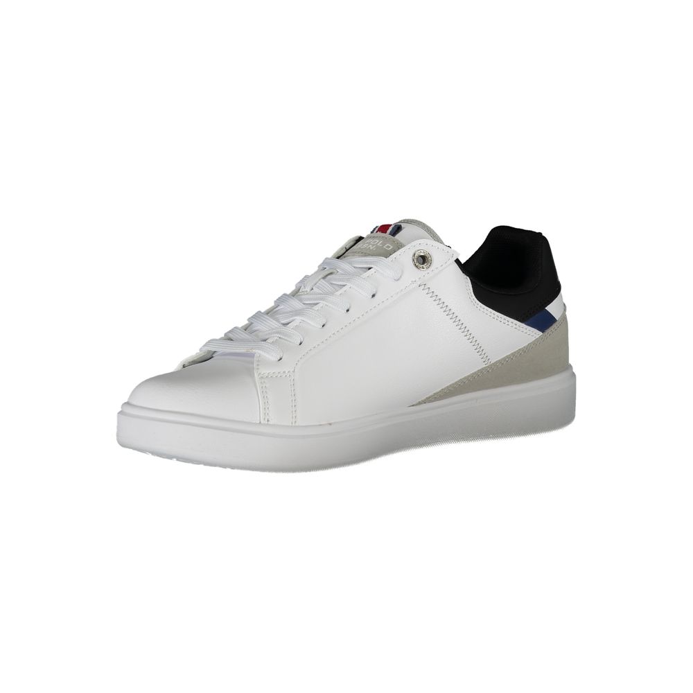 White Polyester Sneaker
