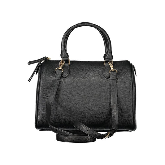 Black Polyurethane Women's Bag