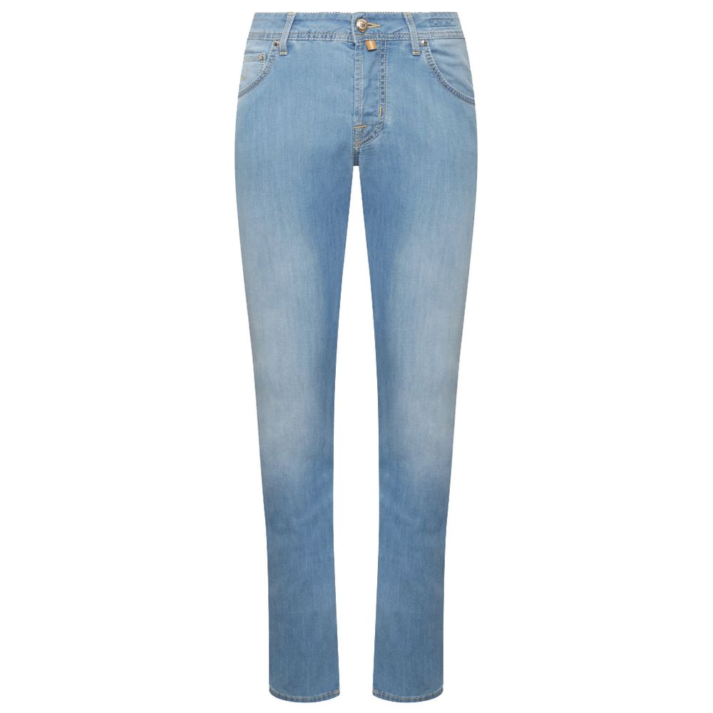 Blue Cotton Jeans & Pant