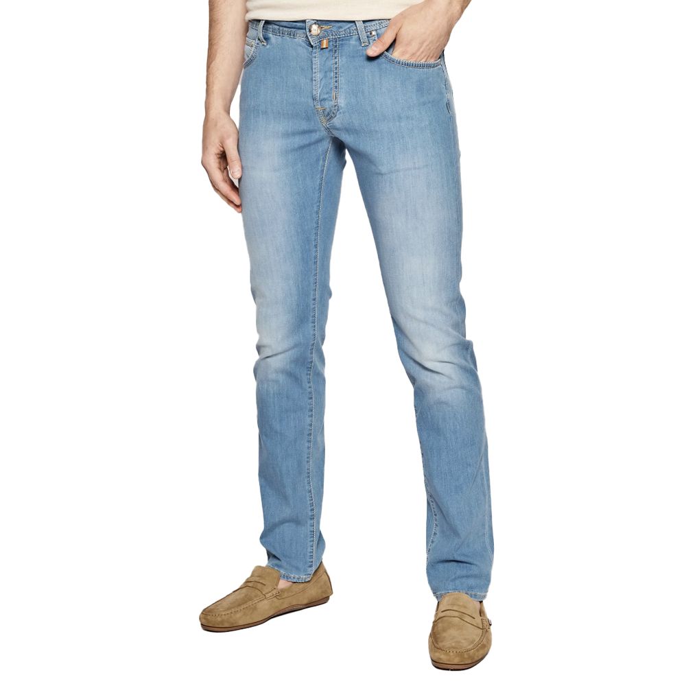 Blue Cotton Jeans & Pant