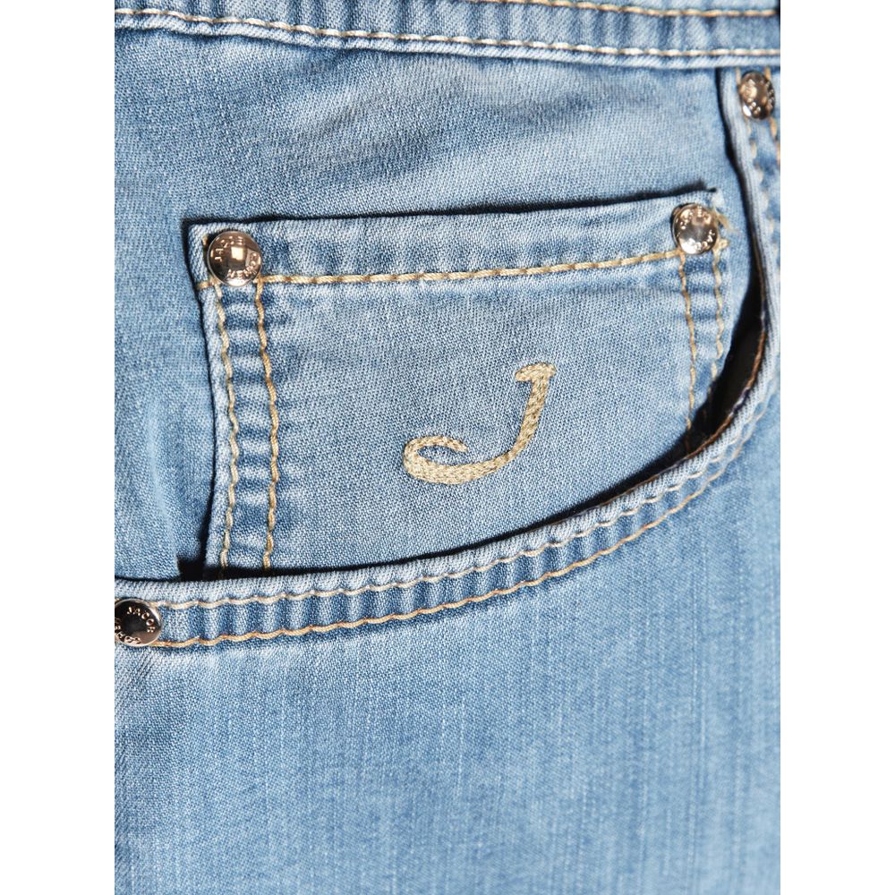 Blue Cotton Jeans & Pant