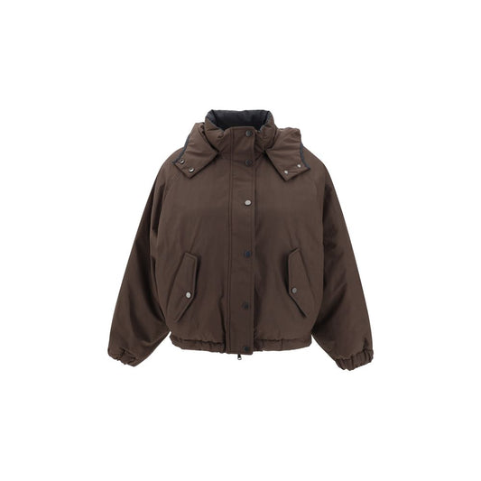 Brown Polyester Coat