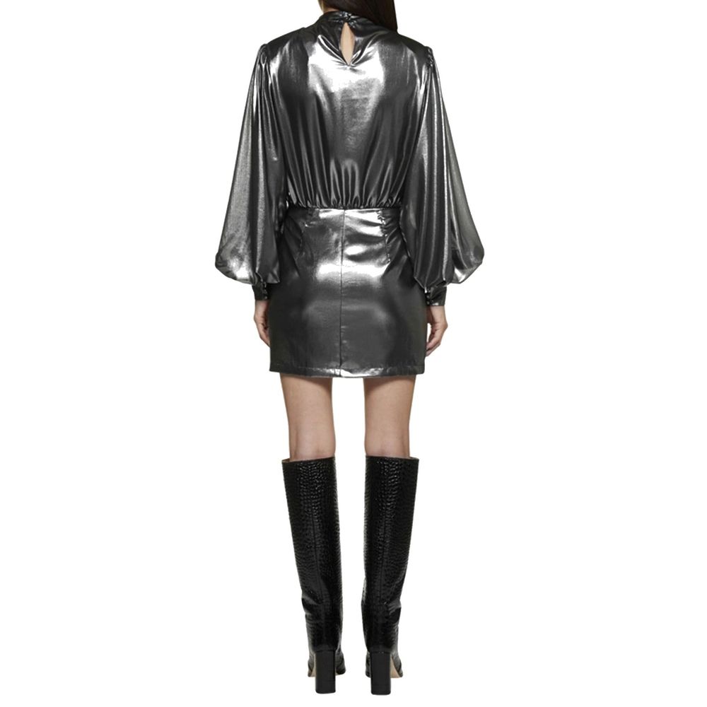 Abelia Laminated Mini Dress