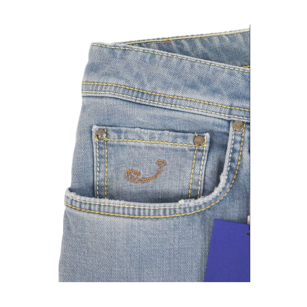 Blue Cotton Jeans & Pant