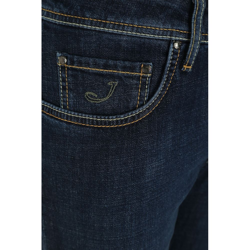 Blue Cotton Jeans & Pant