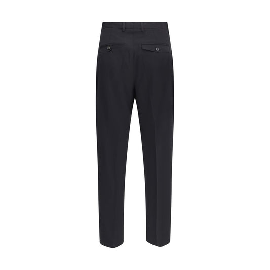 Black Fleece Wool Chino Pants