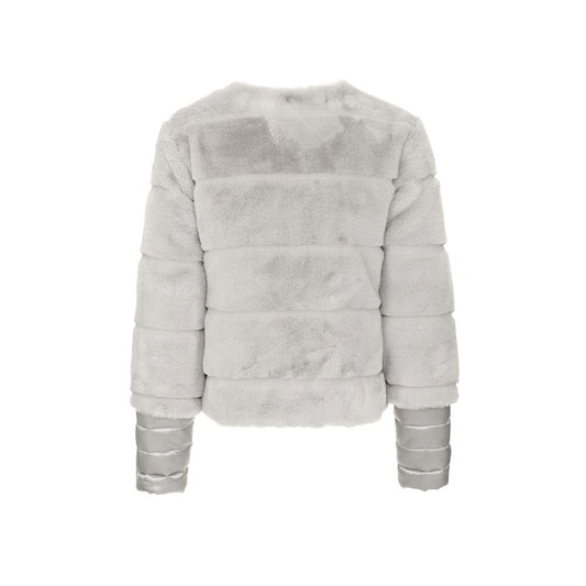 Gray Polyester Jackets & Coat