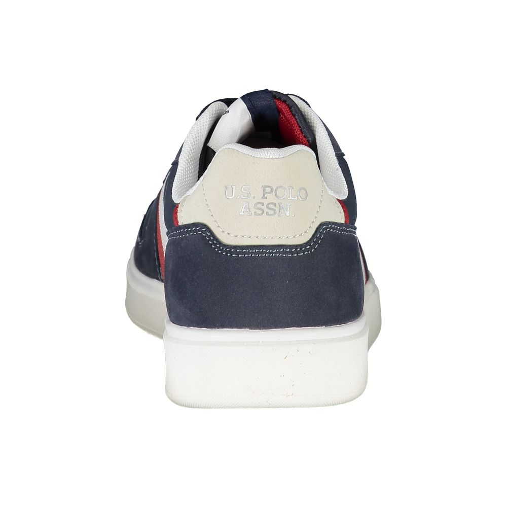 Blue Polyester Sneaker