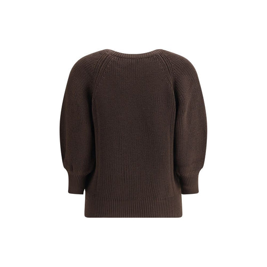 Brown Merino Wool Sweatshirt