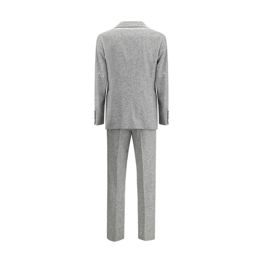 Wool and cashmere buttoned grisaille Suit