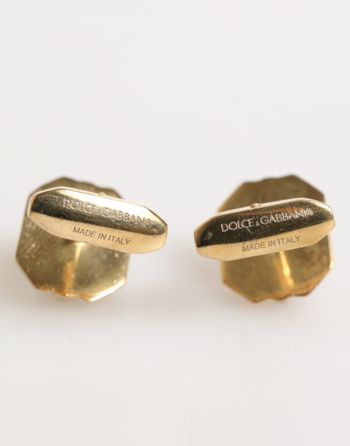 Emerald Green Crystal Gold Tone 925 Sterling Accessory Cufflink