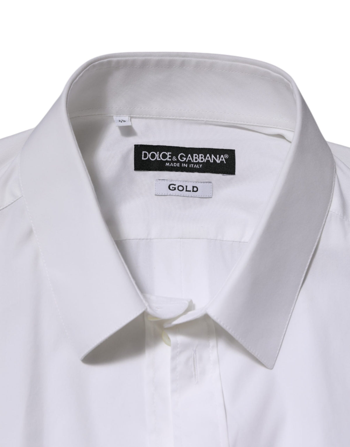 White Cotton GOLD Long Sleeves Formal Shirt