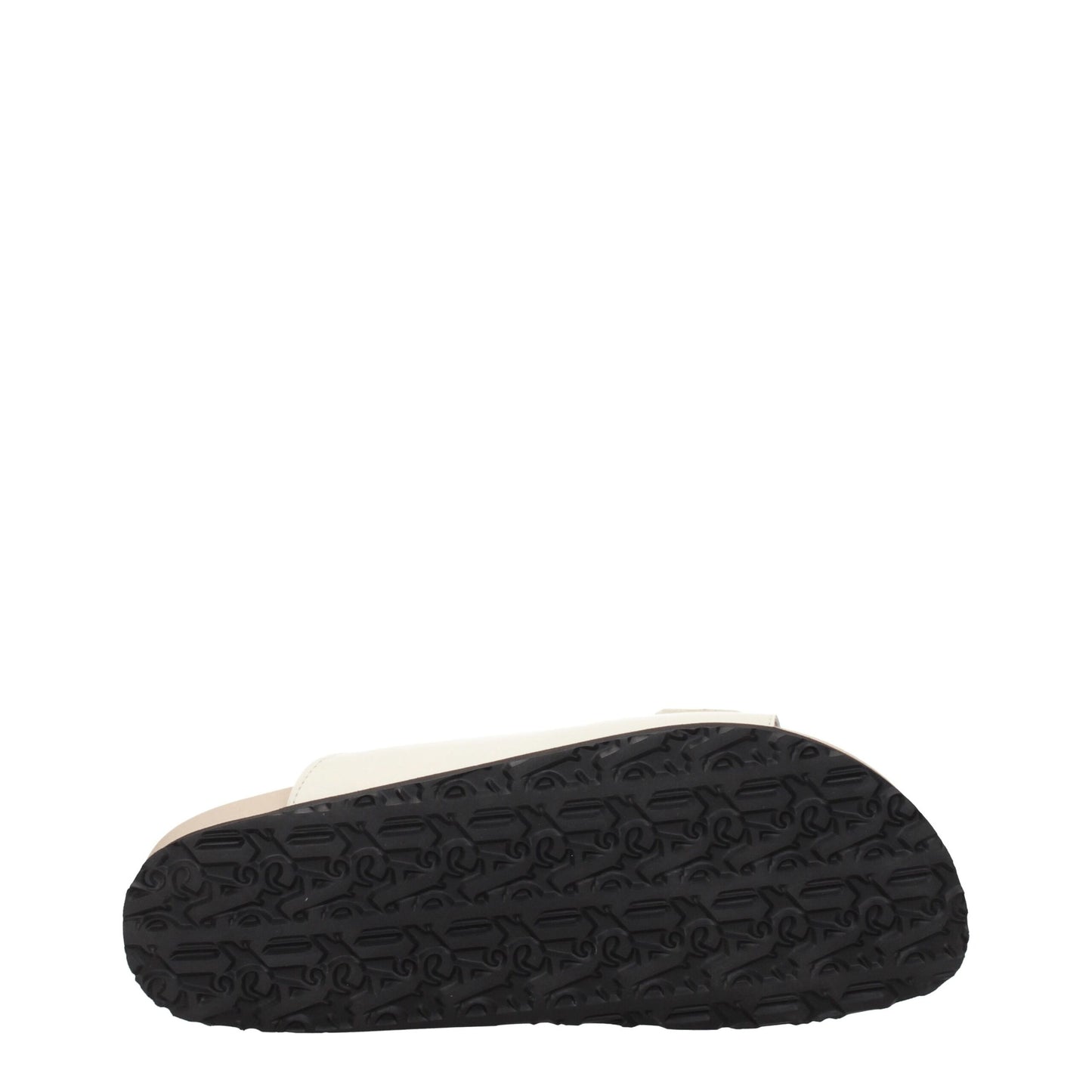 Beige Leather Slippers Sandals