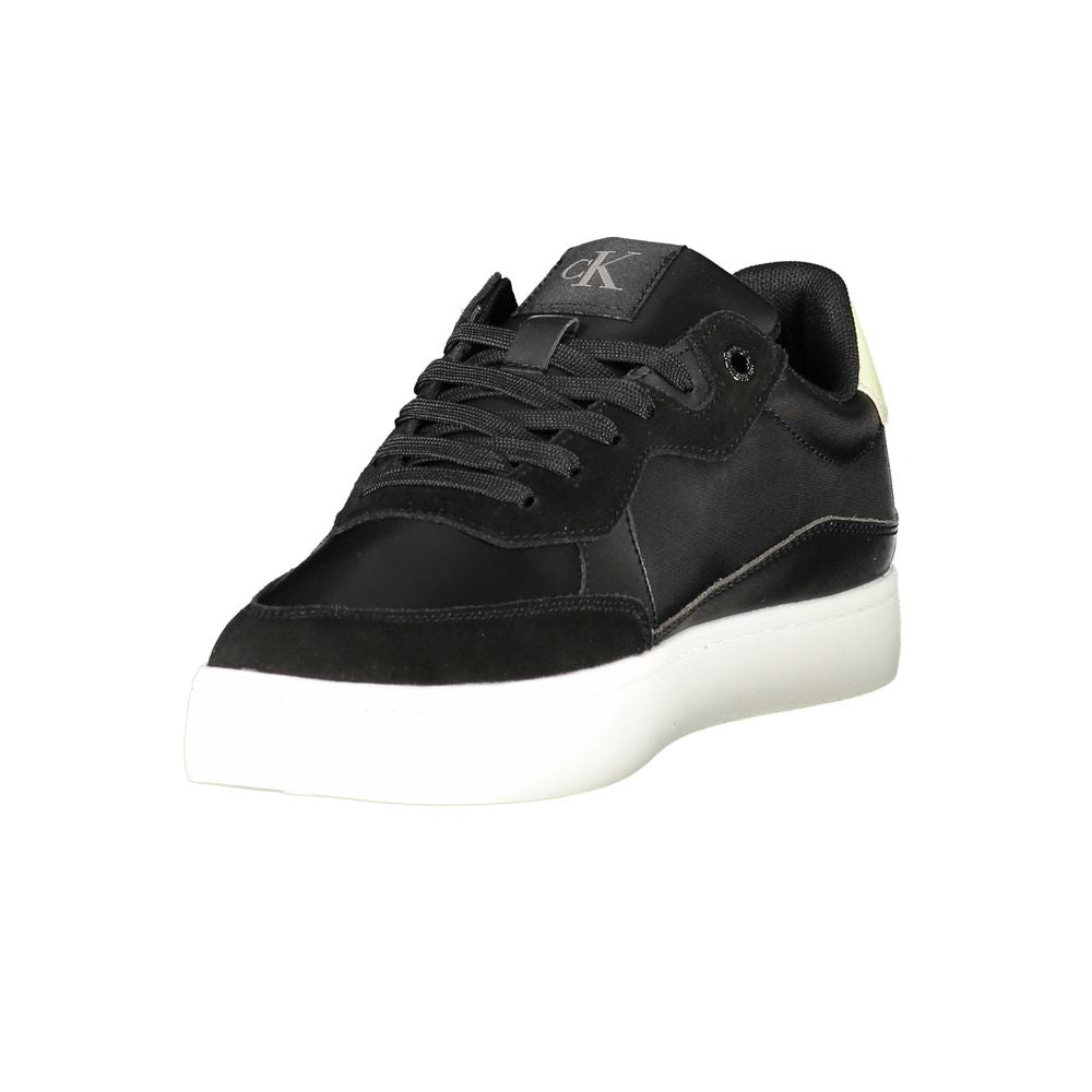 Black Leather Men Sneaker