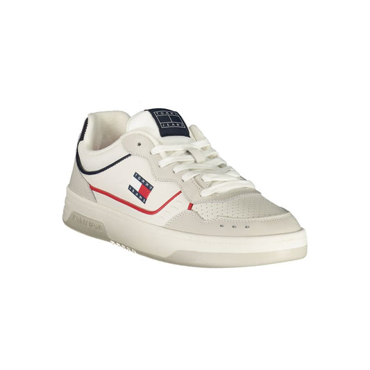 Bianco Poliuretano Uomo Sneaker
