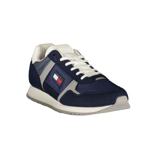 Blue Polyurethane Men's Sneaker