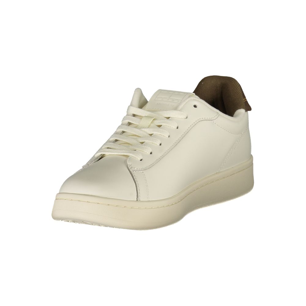 Bianco Polyurethane Men Sneaker