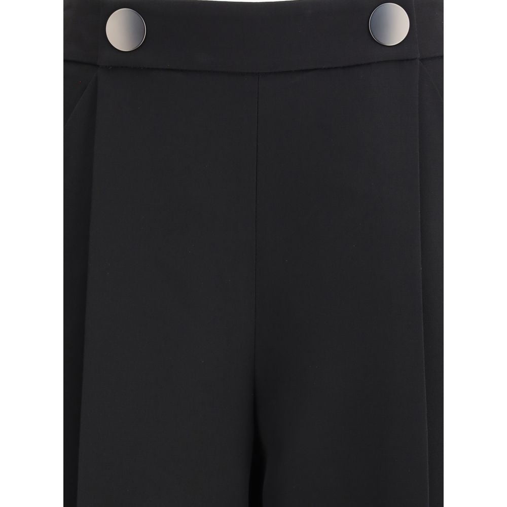 Silk crepe cady one-dart Pants