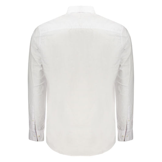 White Cotton Men Shirt