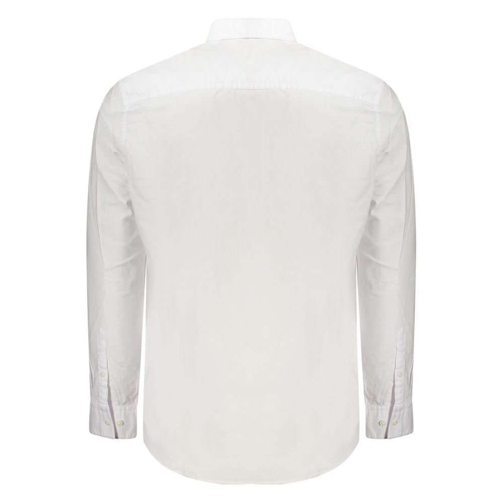 White Cotton Men Shirt