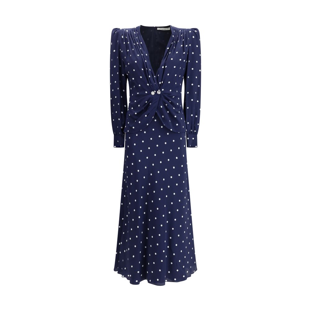 Blue Silk Cocktail Dress
