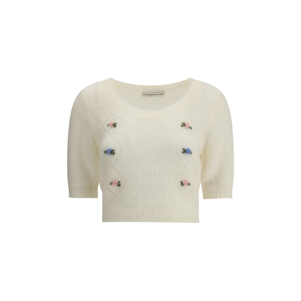 Short sleeve mohair Sweater