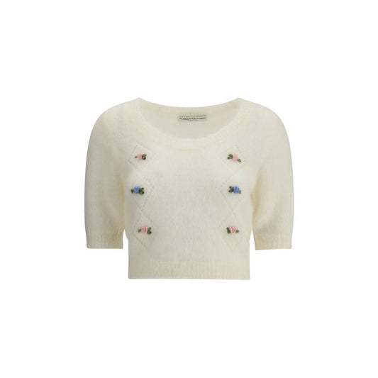 White Mohair Sweatshirt