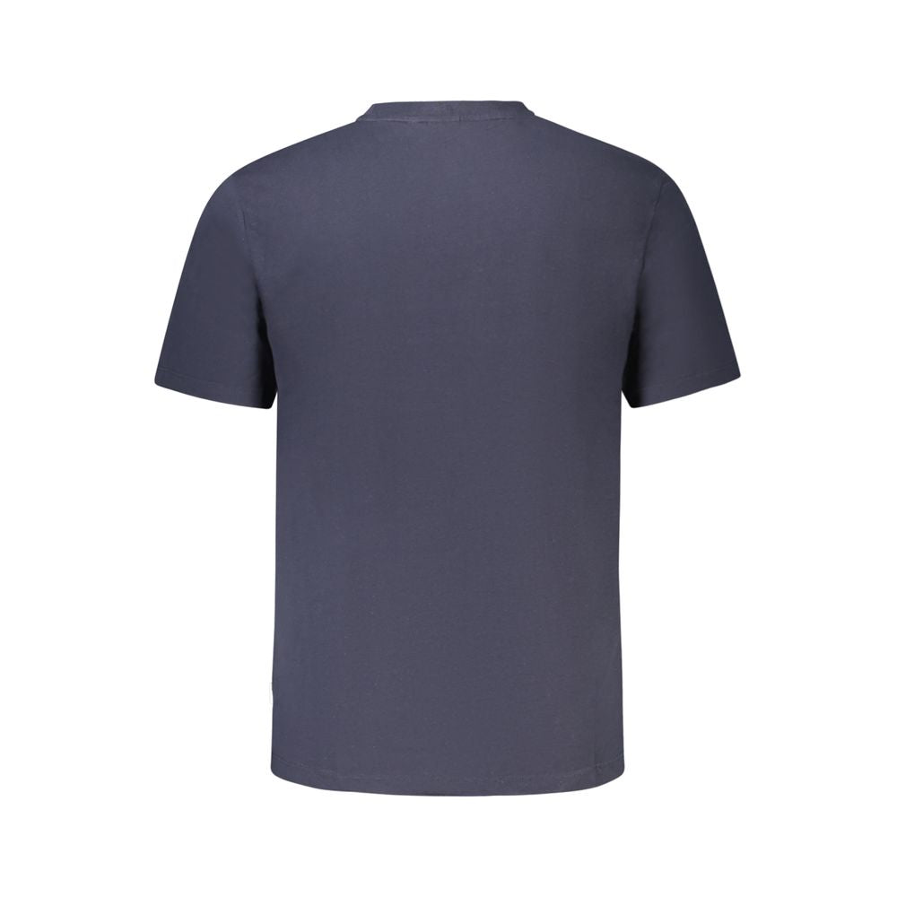 Blu Cotton Men T-Shirt