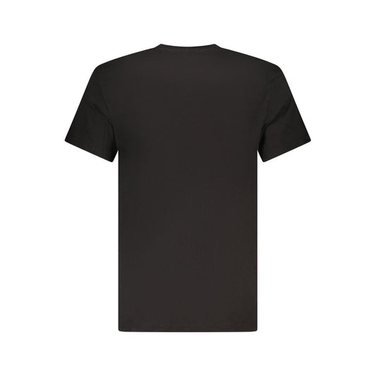 Black Cotton Men's T-Shirt