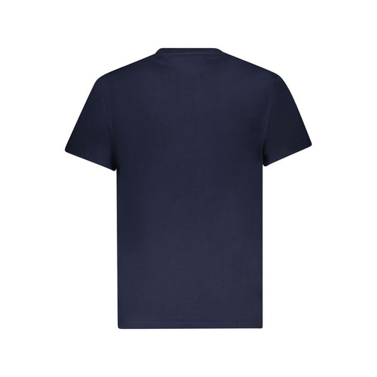 Blue Cotton Men's T-Shirt