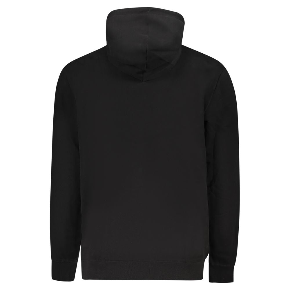 Black Cotton Men Sweater
