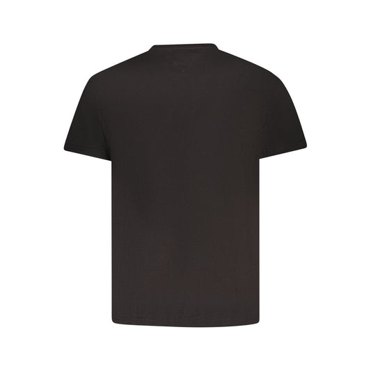Black Cotton Men T-Shirt
