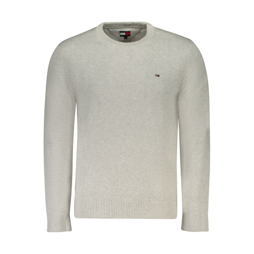 Gray Cotton Men Sweater