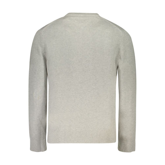 Gray Cotton Men Sweater