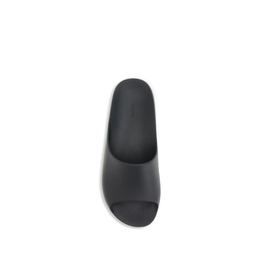Black Rubber Slippers
