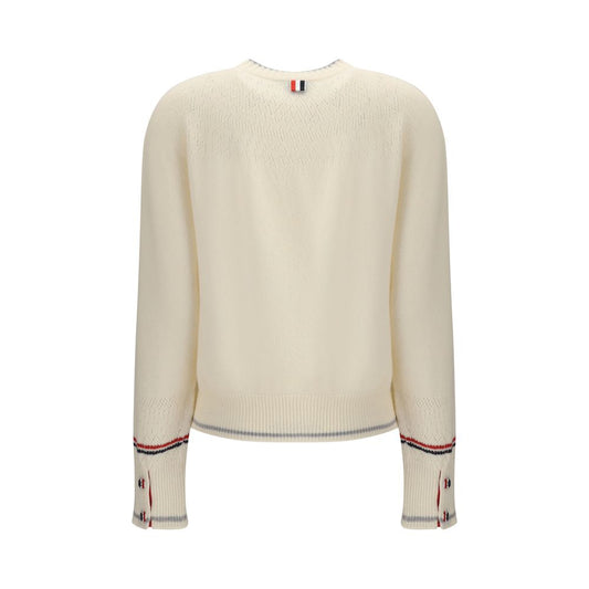 White Fleece Wool Sweatshirt