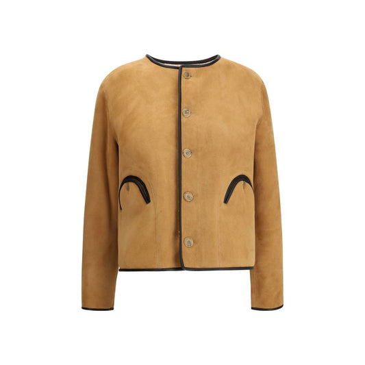 Beige Goatskin Coat