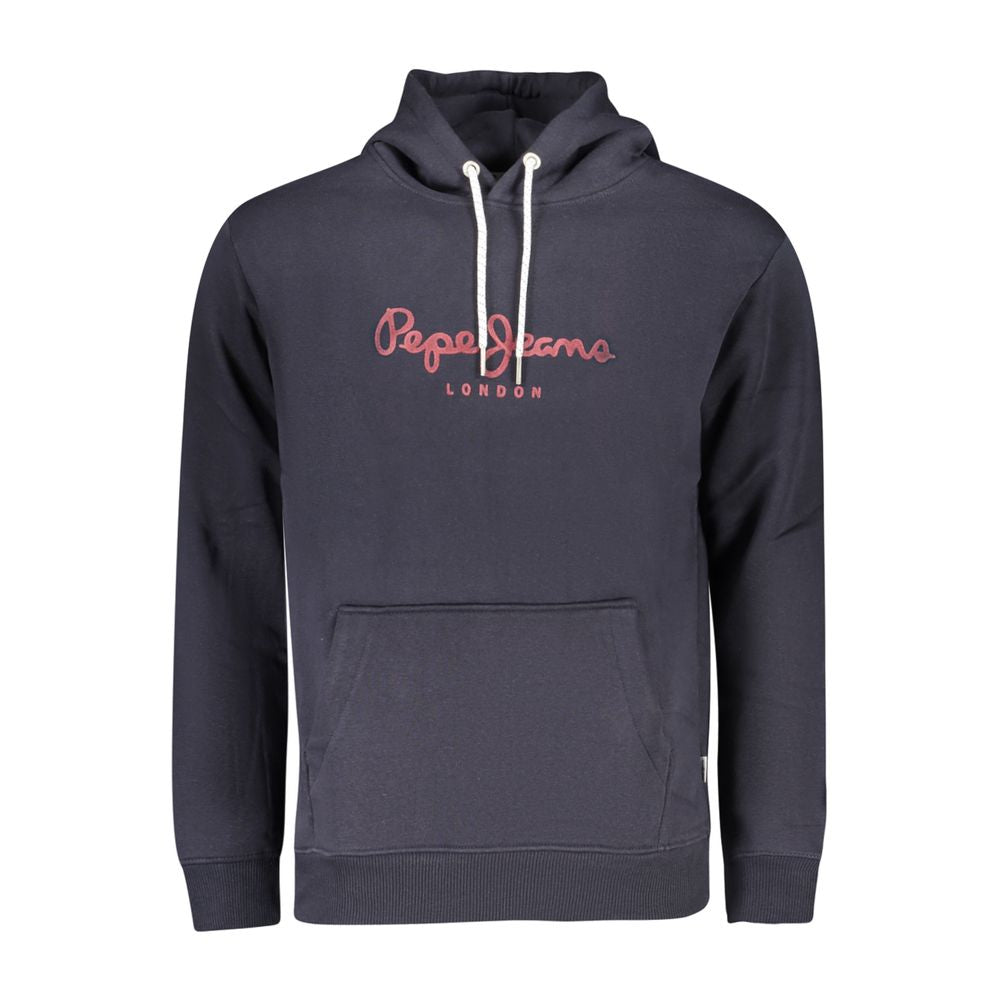Blue Cotton Men Sweater