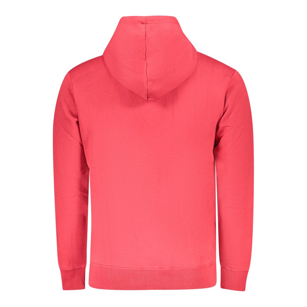 Red Cotton Men's Sweatshirt Hoodie