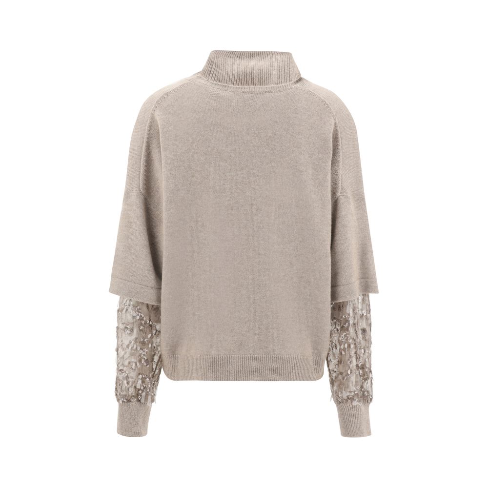 Brown Calf Leather Bos Taurus Turtleneck