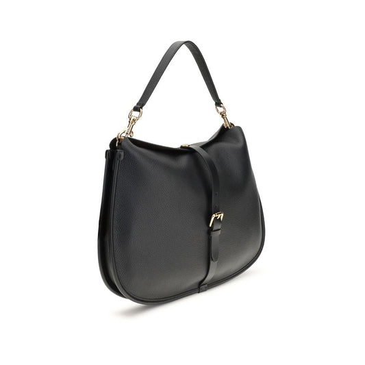 Black Calf Leather Bos Taurus Shoulder Bag