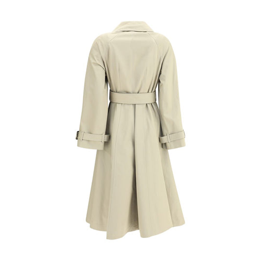 Ellingham fit-and-flare long gabardine Trench Coat