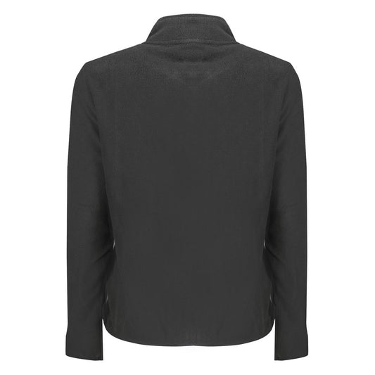 Black Polyester Women Sweatshirt