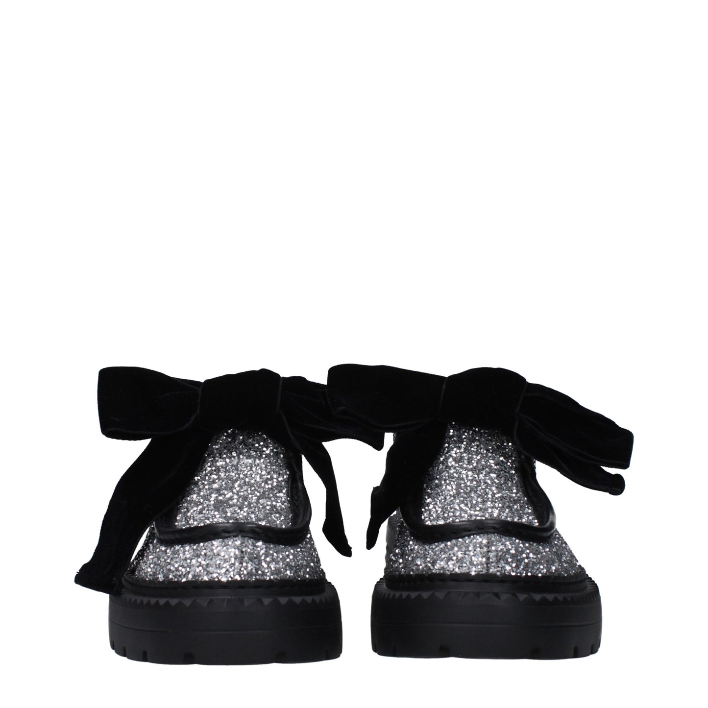 Gray Plastic Slip-On Loafers
