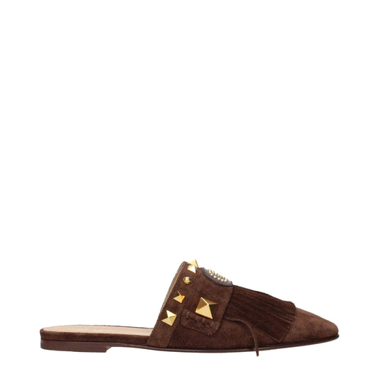 Brown Leather Slippers